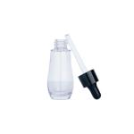 20/30ml Transparent Glass Clear Cylindrical Bottle With Golden/Black Drop For