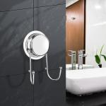 Suction Double Hook Stainless Steel Towel, Robe, Spoon Rack, Kitchen Storage