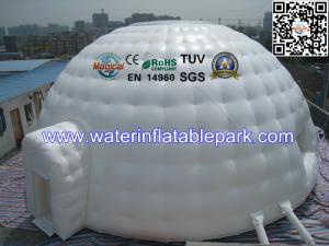 China 10m dia Inflatable Igloo Tent With Clear Top Roof , Inflatable Dome Tent factory
