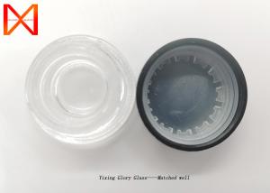 China Clear Transparent Small Glass Cosmetic Jars Anti Corrosion Safe Healthy Material factory