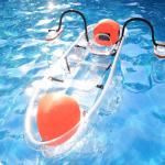 Tourism / Vacation See Through Kayak Bottom Paddle Board With Outriggers