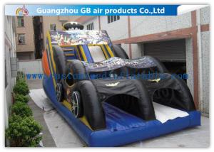 China Funny Bat Backyard Water Slide Inflatable , Bounce House Water Slide For Kids factory