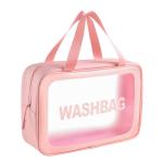 Women Transparent Waterproof Makeup Bag Portable Travel Wash Storage Pouch Large