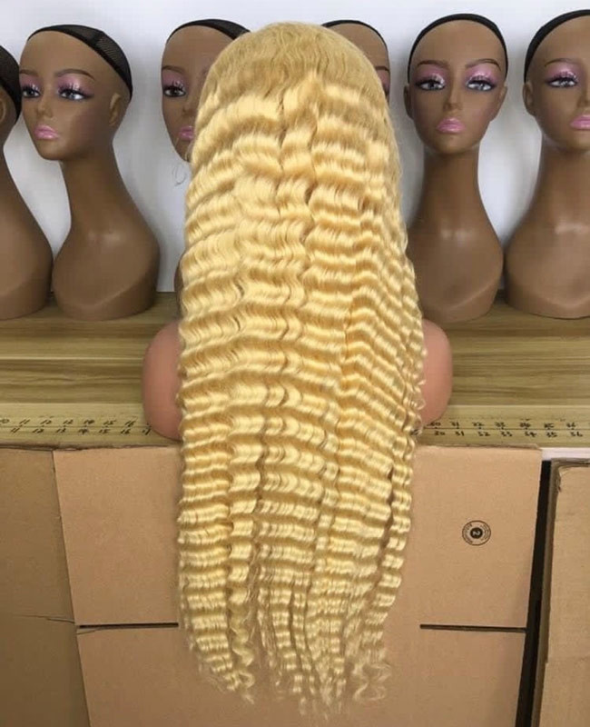 100% Virgin 613 Blonde Wig 13X6 13x4 HD Full Lace Frontal