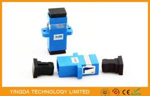 China Plastic PBT Fixed Fiber Optic Attenuator SC / UPC 3dB 5dB 10dB , SC 15dB Attenautor factory