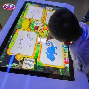 High Brightness Immersive Interactive Wall Drawing Game DLP Display Technology