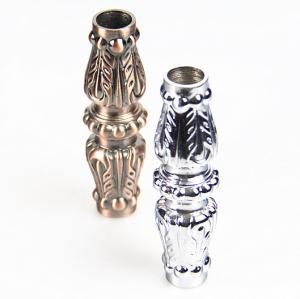 China 3/4&quot; round hole Aluminum casting oranment collar for Stair railing baluster picket collar satin chrome finishing factory