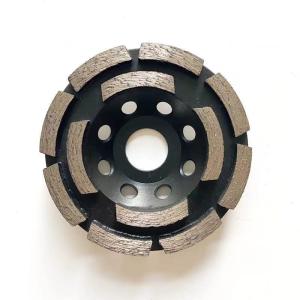 China 105mm 4 Double Row Diamond Cup Wheel Grinding For Concrete Huachang Tools factory