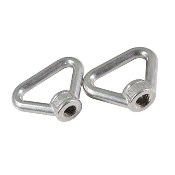 Silvery DIN Standard Stainless Steel Triangle Lifting Nuts for Riggings Durable