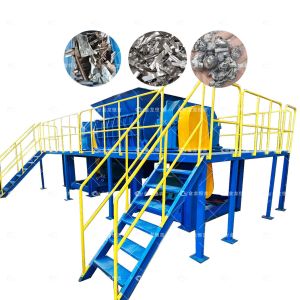 Large Capacity 90 kW Power 22000 kg Weight Scrap Metal Shredder Double Shaft Shredder