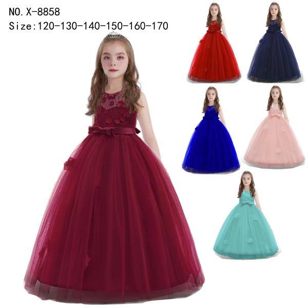 girl's princess dress evening dress wear party dress ready goods ready to ship
