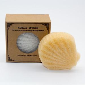 China Customerized Logo Shell Shape Body Konjac Sponge Organic factory