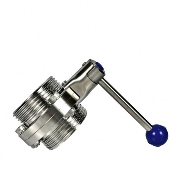 Sanitary Stainless Steel 304 316L Butterfly Valve for Pharmaceutical Easy to