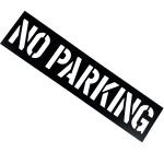 PVC Stencil Black PVC Number and Letter Stencil