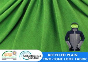 China 100D 100% Recycled Plastic Bottle Fabric Two Tone RPET Jacket waterproof outdoor fabric factory