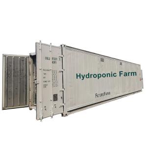 China 120KWH Per Day Hydroponic Shipping Container Insulation Microgreen Growing System factory