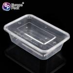 650ml Microwavable disposable plastic food container bento lunch boxes