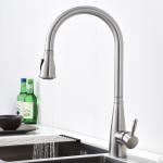 Motion Activated Pull Down Kitchen Faucet 18/10 Stainless Steel Rotatable