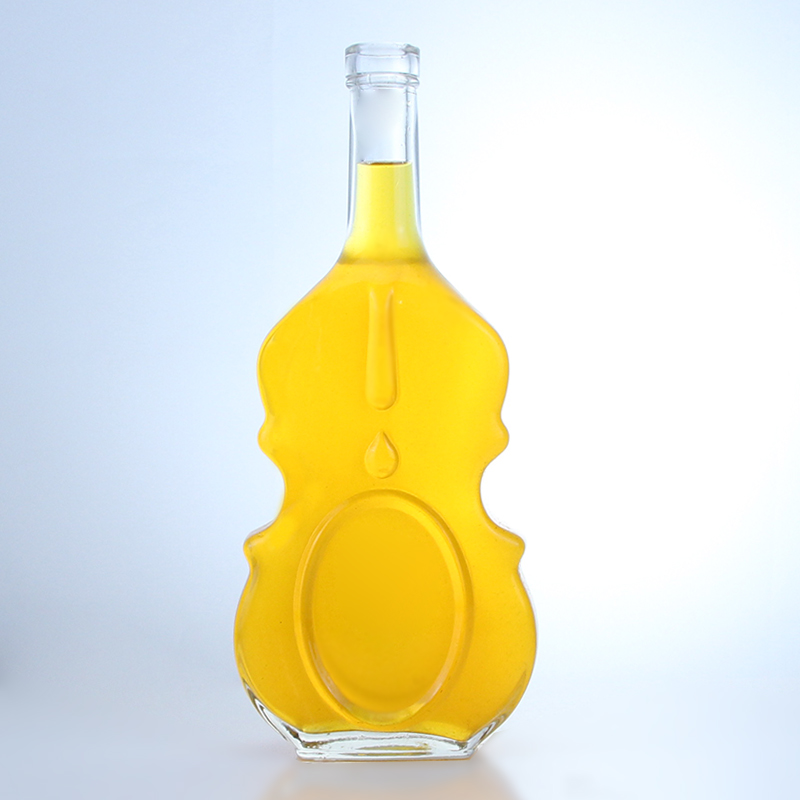 Decal Surface Handling Glass Bottle for Wine and Beverages 350ml 500ml 750ml Capacity