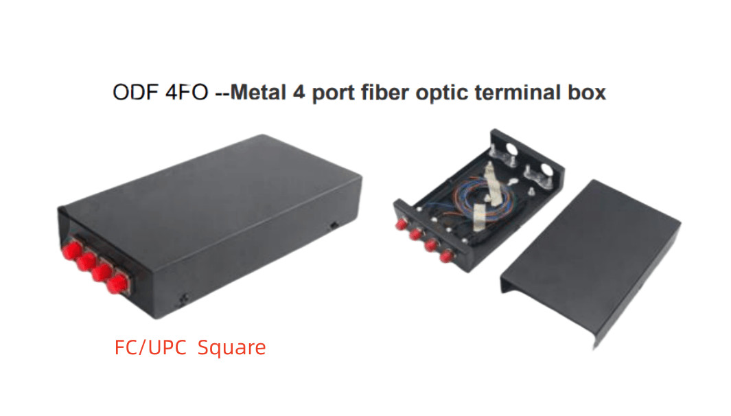 Mini Wall/Aerial Mount ODF 4 Port Fiber Termination Box LC/UPC D-Hold Adapter