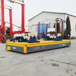 Free Move Material Transfer Cart Battery Operated Hydraulic Steering