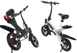 China Portable Small Electric Bike , Triangular Structure Lightweight Folding Bike factory