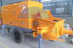 39 Kw Diesel Motor Small Concrete Pump , Diesel Lightweight Concrete Mixer Pump