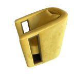 Creative Armrest Hollow Velvet Metal Single Sofa Chair Italian Style Customized