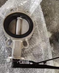 China DN100 CF8M 150LB ANSI stainless steel butterfly valve factory