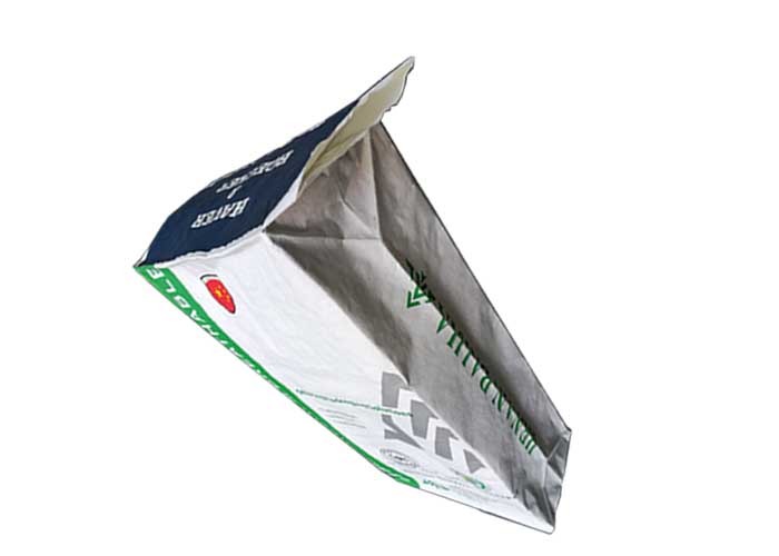 Flexo Printing Chemical Pasted Valve Multiwall Paper Bags PE Film 2 Layers
