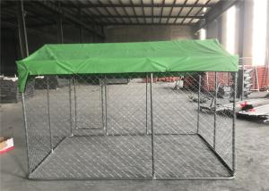 China 10'L*5'W*6'H (3m*1.5m*1.8m) Black powder Coated OD32mm Mesh 50mmx100mm Dog Kennel /Fencing factory