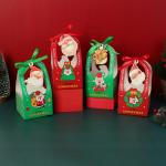 Custom Portable Christmas Cardboard Gift Boxes Packaging Coated Paper
