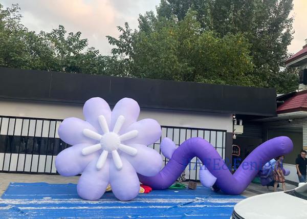 Giant Inflatable Decorative Advertising Balloons With Lifelike Holiday Flower