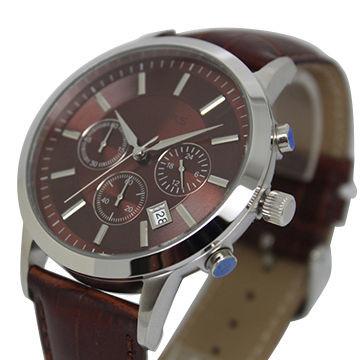 Waterproof Stainless Steel Watches , Men Luxury Wrist Watch With IP Plating