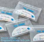 Medicine Bags, Zip lockk Accessory Bags, Pill Baggies, Supplements organizer,
