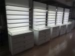 T4 LED Optical Shop Counter Design Showroom Furniture With Spotnight