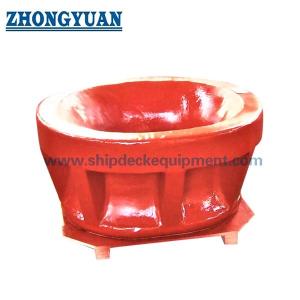 China JIS F 2030 Bulwark Mounted Chock For Single Point Mooring Ship Towing Equipment factory