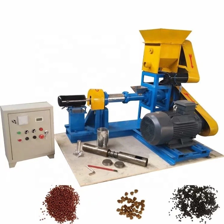 China Floating Fish Food Manufacturing Machine Electric Heating on sale