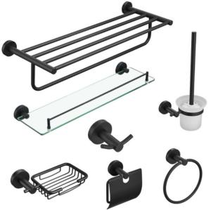 China Modern Design Towel Rack Toilet Holder Bathroom Accessories Set factory