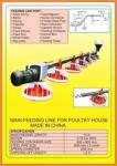 Raising Chicken Feeding Line Steel PP Poultry Pan Feeding System