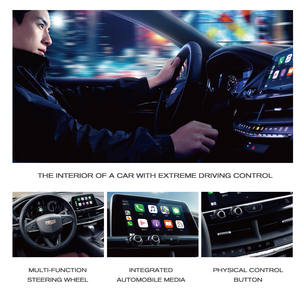 2024 Energy Vehicle Stylish Luxury Cadill-ac CT4 Gas Auto with 4-door 5-seater Body Structure and Max Speed of 220km/h