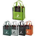 Custom Non Woven Shopping Bags & Totes,Non woven wine bags, wine bottle carrier