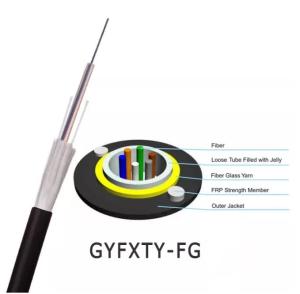 China YTTX Outdoor 24 Core Fiber Optic Aerial Drop Cable All Dielectric Aerial GYFXTY factory