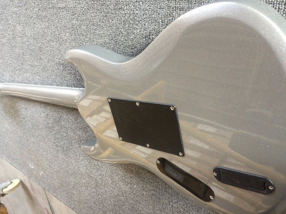 Top quality factory custom Silver Powder Mirror Panel High Quality Guitar/Anmiyue China Electric Guitar
