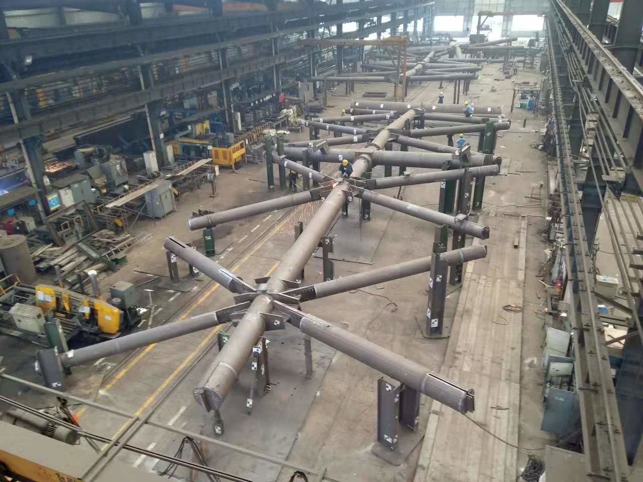 Bridge Construction BS1387 EN10217 JIS G3452 LSAW Steel Pipe