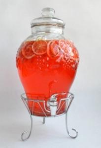 China glass juice / beverage dispensers factory