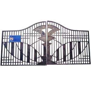 China Commercial Forged Wrought Iron Gate For Backyard Q235 Steel Customized factory