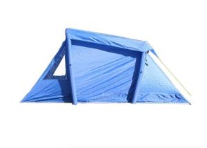 China PU 3000 Inflatable Outdoor Tents 190T 2 Person Inflatable Camping Tent factory
