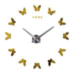 Romantic Butterfly Large Elegant Wall Clocks Decor Mirror Wall Stickers Modern