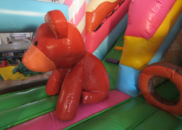 Lovely bear inflatable standard slide for kids inflatable bear slide house on sale inflatable brown bear standard slide